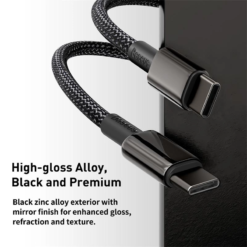 Alternative view of Baseus Braided Fast Charging Data Cable Type-C to Type-C 100W