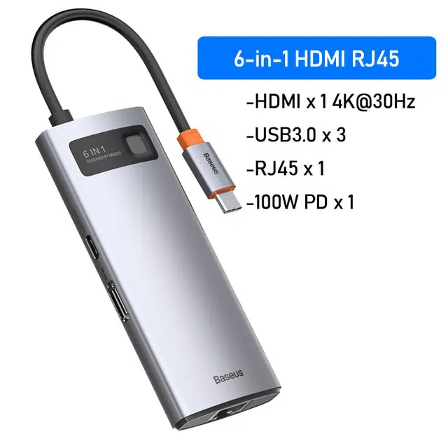 Baseus 6 in 1 USB-C Hub