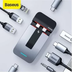 Alternative view of Baseus Armor Age Type-C Bracket Multifunctional HUB Adapter