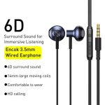 Baseus H19 Wired Earphones 6D Stereo Bass Headphones-1