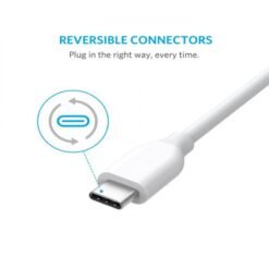 Alternative view of Anker PowerLine USB-C to USB-A 3.0 3FT- White
