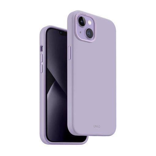 UNIQ Lino Phone Case for iPhone 14-Lilac