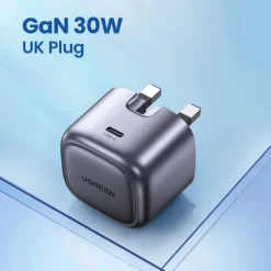 Alternative view of Ugreen Nexode 30W GaN Wall Charger UK Plug
