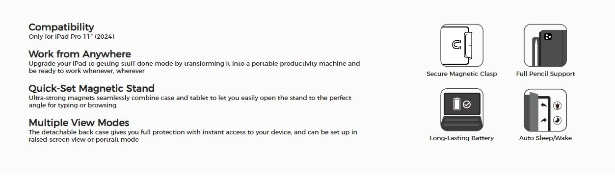 ESR iPad Pro Rebound Magnetic Keyboard Case