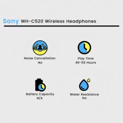 Alternative view of Sony WH-CH520 Wireless Headphones