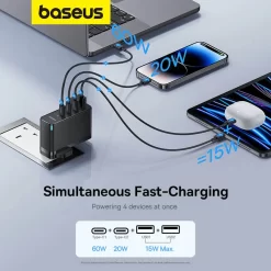 Baseus GaN5 Pro Fast Charger C+U 100W