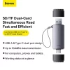 Baseus Lite Series USB-A and Type-C to SD/TF Card Reader