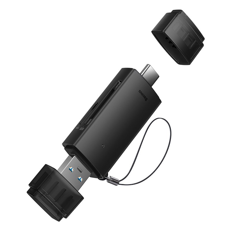 Baseus Lite Series USB-A and Type-C to SD/TF Card Reader - Image 2