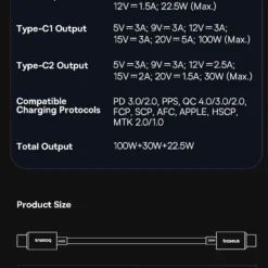 Baseus Multi-port 152.5W Car Charger